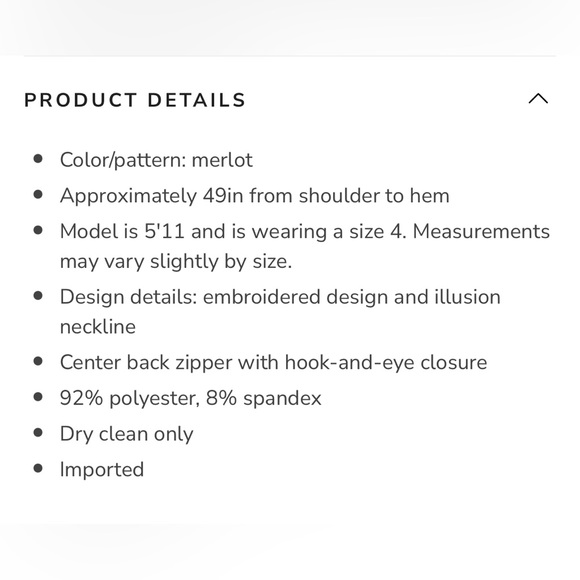 JS Collections Joy Mock Neck Midi Lace Dress Merlot/Burgundy Size 4 NWOT - Picture 3 of 7